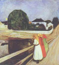 Edvard Munch The Girls on the Bridge